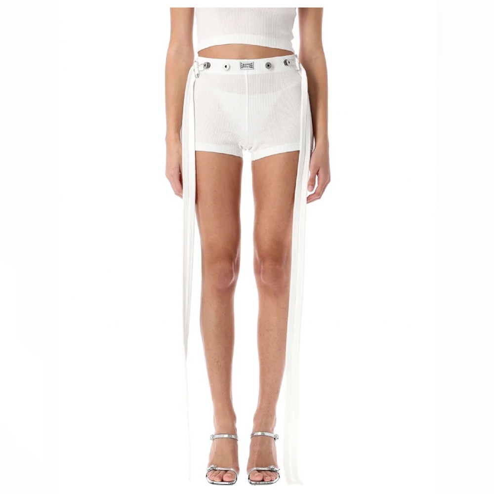 Jean Paul Gaultier ribbed knit Tank Top and short set.